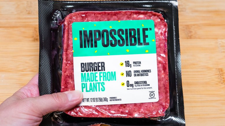Impossible meatless burger