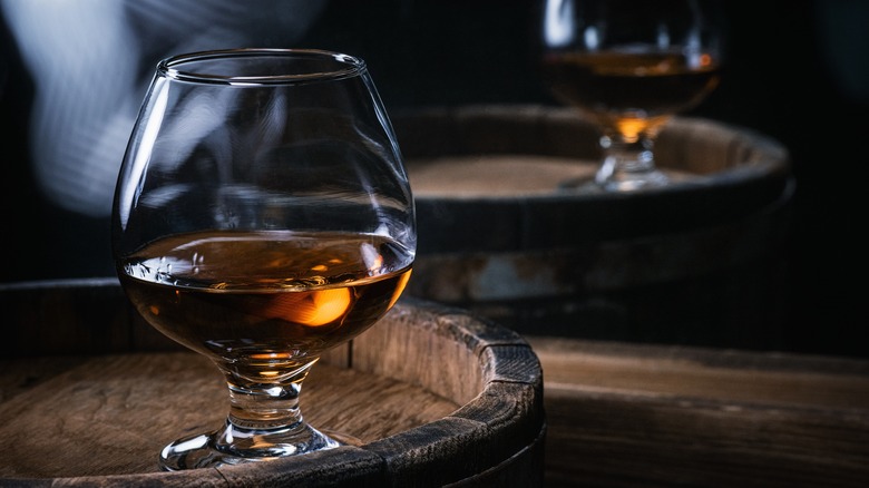 cognac in brandy snifter