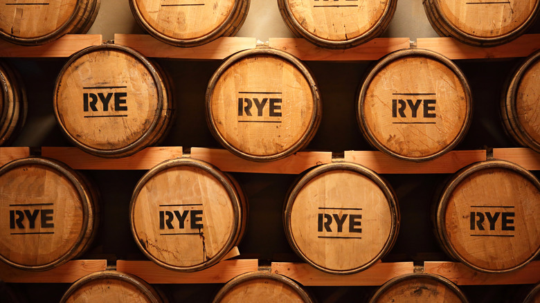 rye whiskey barrels