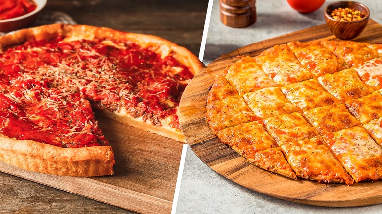 Chicago pizza styles compared