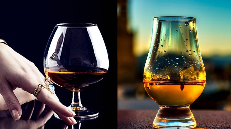 brandy snifter and glencairn 