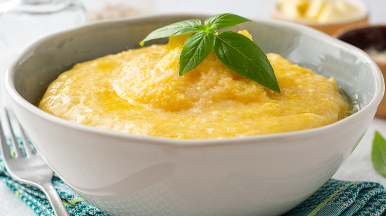 polenta cooked dish