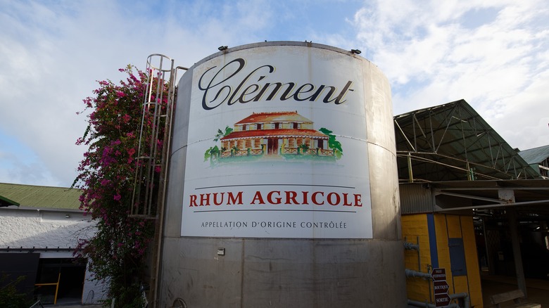 rhum agricole distillery in martinique