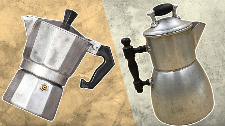 moka pot and percolator