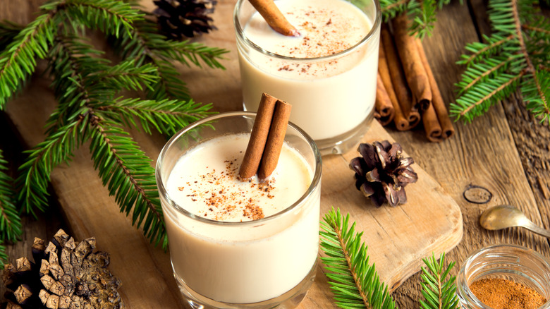 Holiday cinnamon eggnog