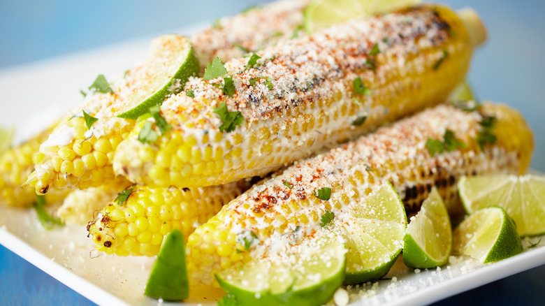 Mexican street corn elote 