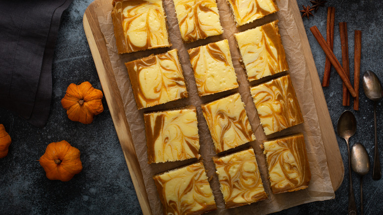 Pumpkin slab pie