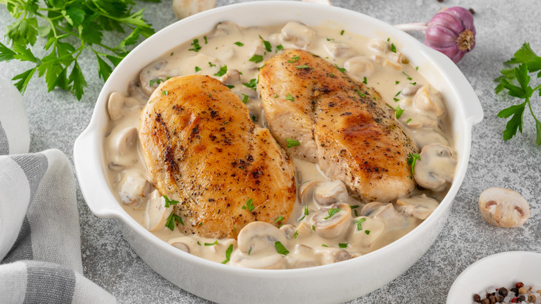 Crispy chicken breast casserole
