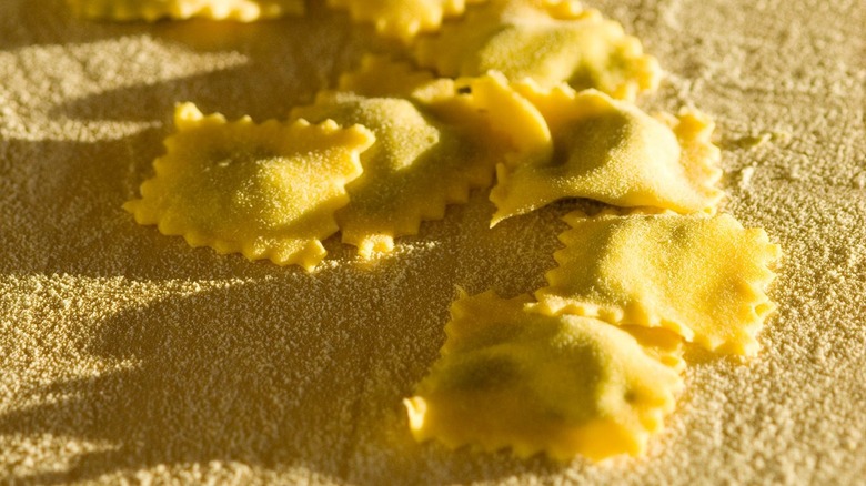 Homemade ravioli