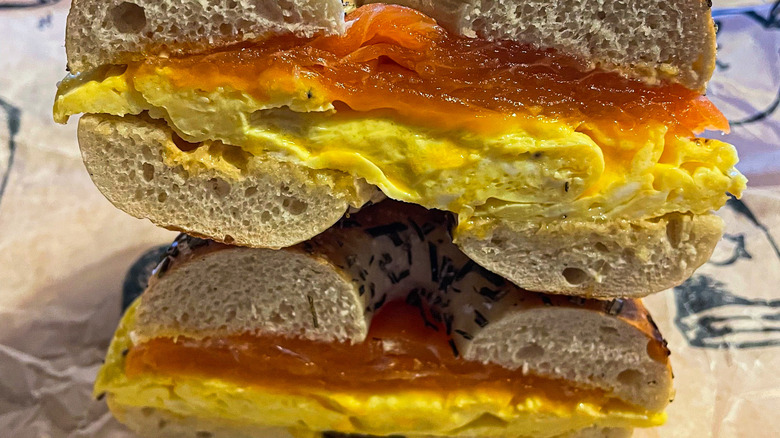 egg and cheese sandwich