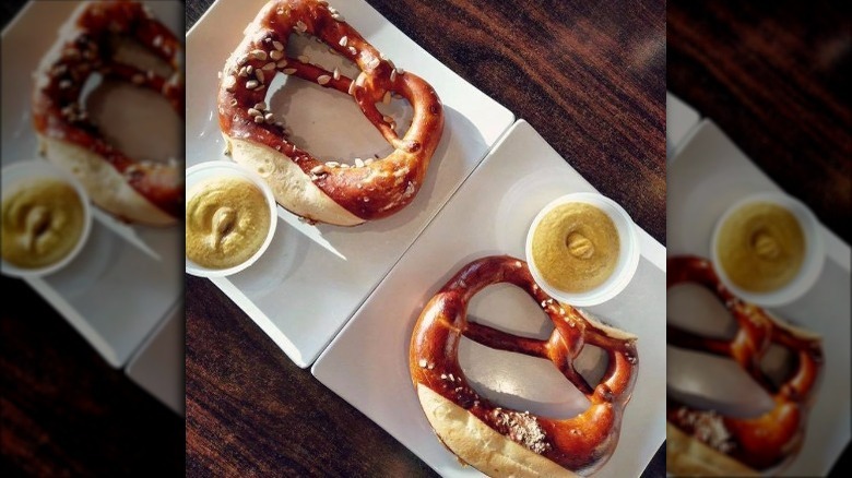 soft german style pretzel