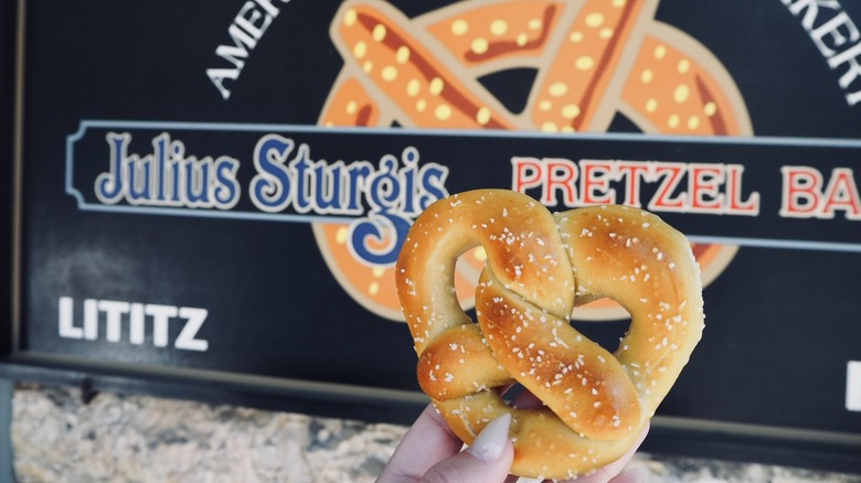 close up original soft pretzel litiz pa