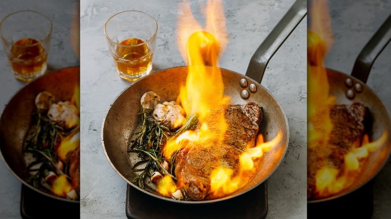 wine poured into pot food