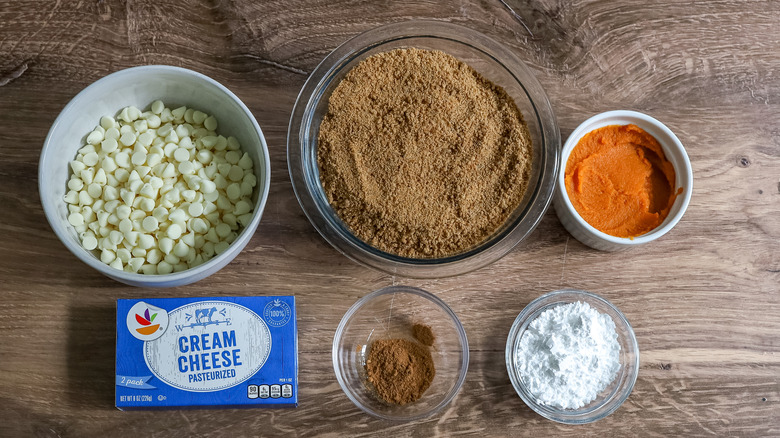 white chocolate pumpkin spice truffle ingredients