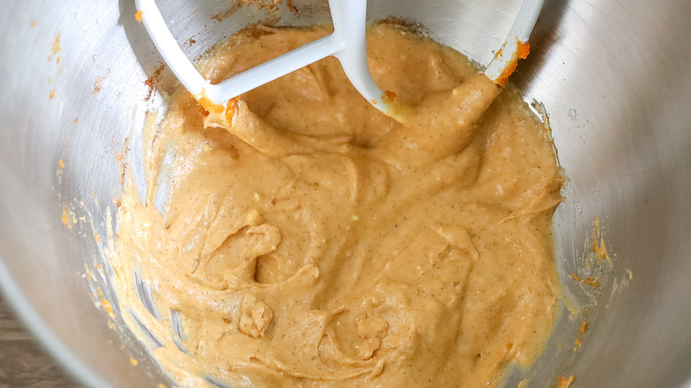 pumpkin spice truffle ingredients in a bowl