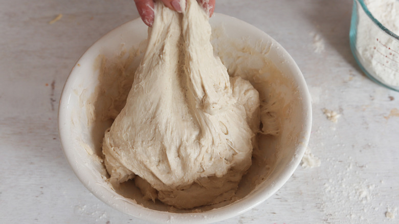 pulling sourdough