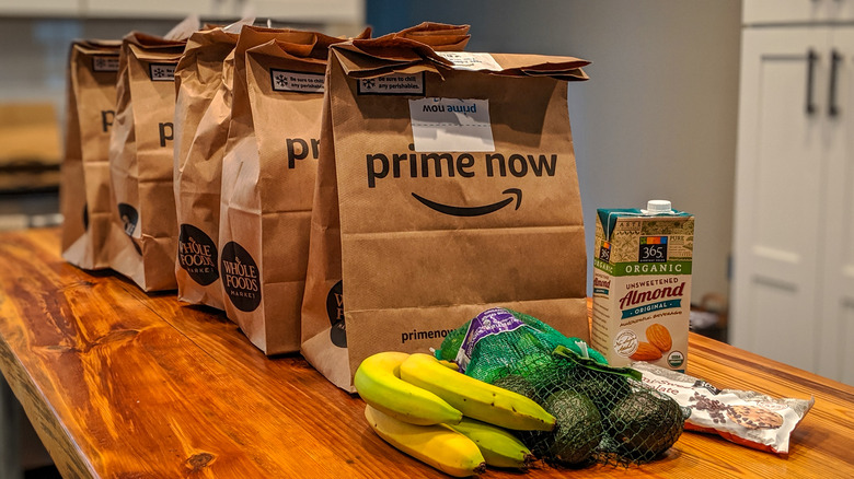 Amazon Prime Now grocery bags