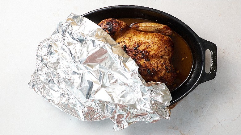 tenting chicken with foil