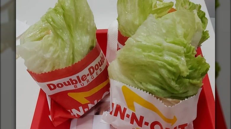 In-N-Out lettuce burgers