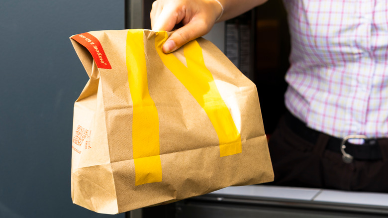 McDonald's takeout bag