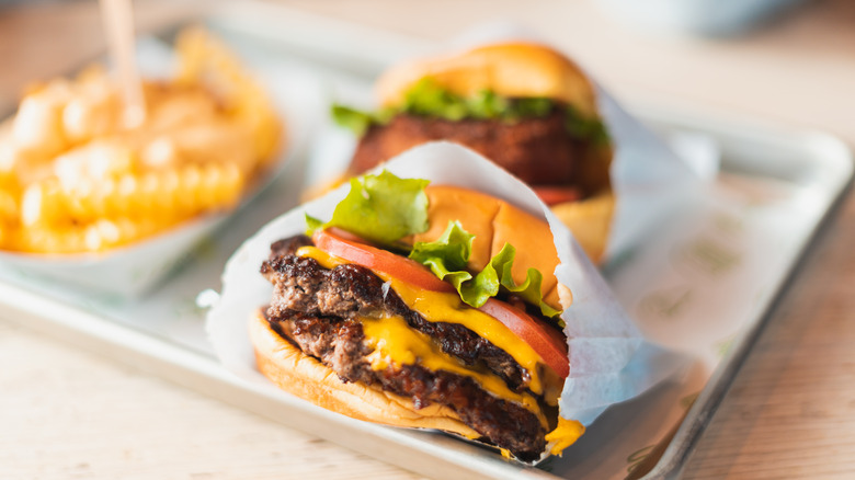 Shake Shack burgers, french fries