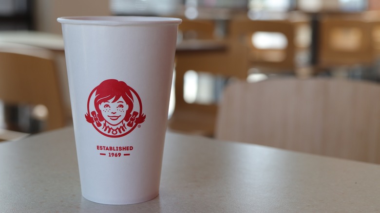 Wendy's beverage cup