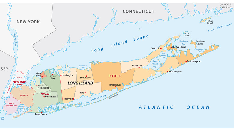 Long Island map