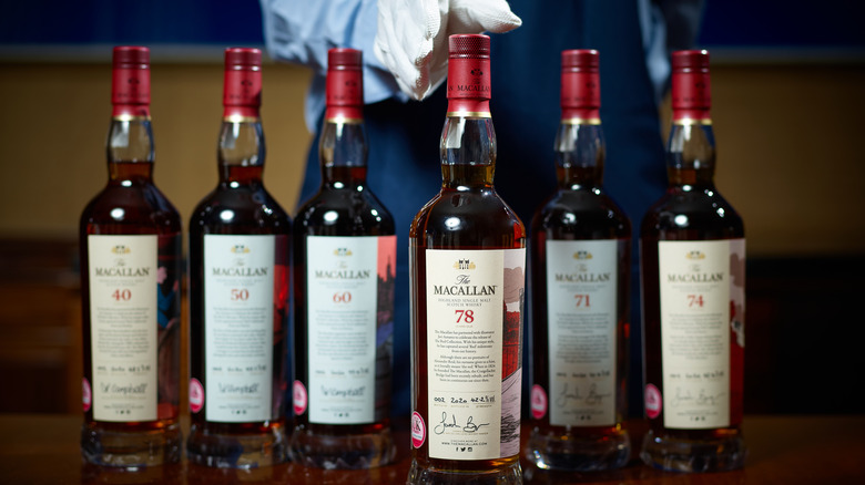 Bottles of The Macallan whisky up for auction