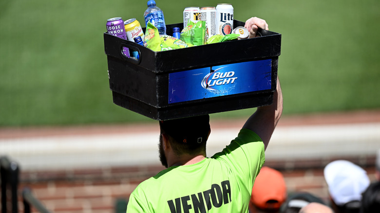 baseball stadium beer vendor