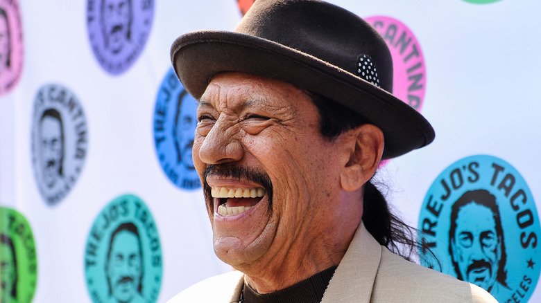 Danny Trejo laughing Trejo's Tacos