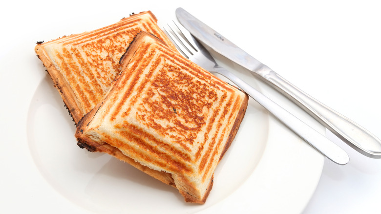 Jaffle grilled cheese sandwiches