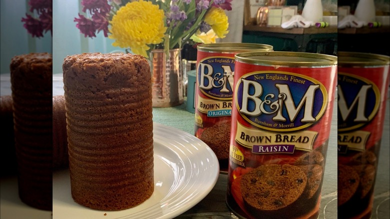 Cans of canned bread