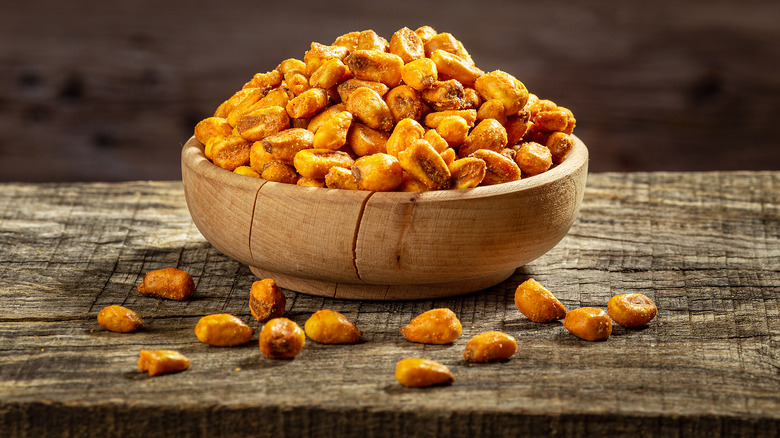 bowl of roasted corn nuts