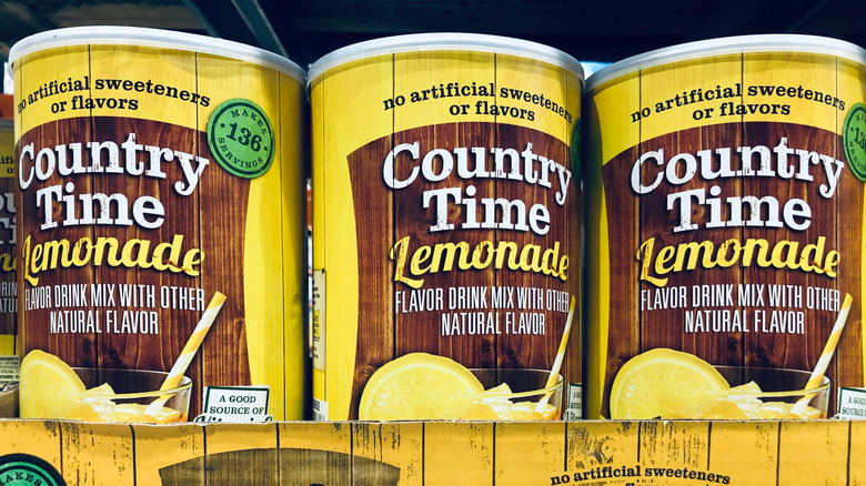 Country Time Lemonade Canisters