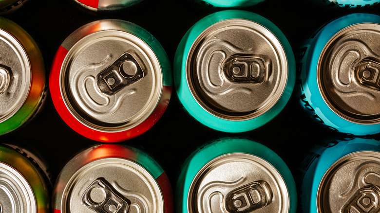 colorful beer cans