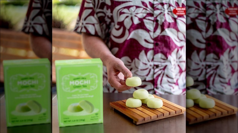 Trader Joe's employee handing out samples