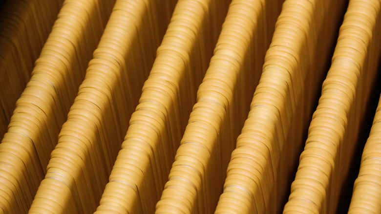 pasta noodles drying