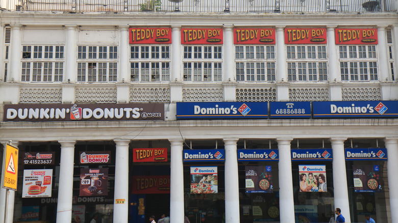 Dunkin' Storefront Exterior in India