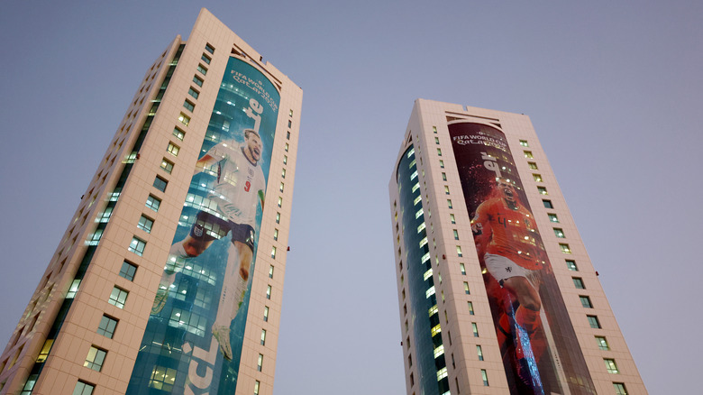 Dohar, Qatar skyscrapers ahead of World Cup