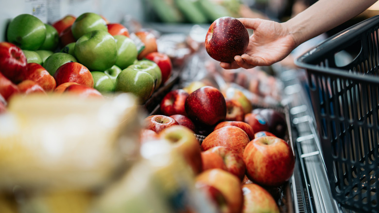 fruit at grocery store