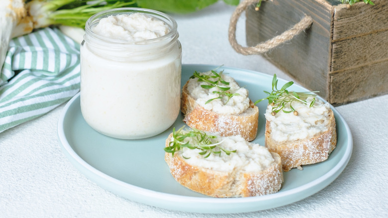 Jar of horseradish