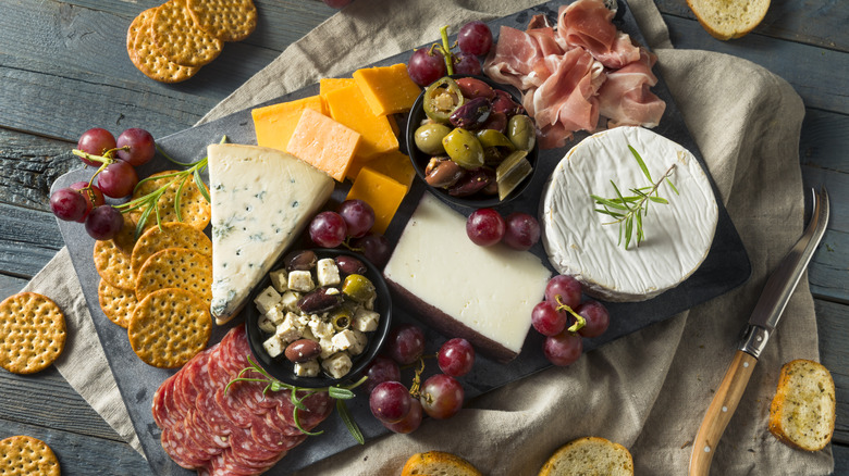 cheese and cracker board