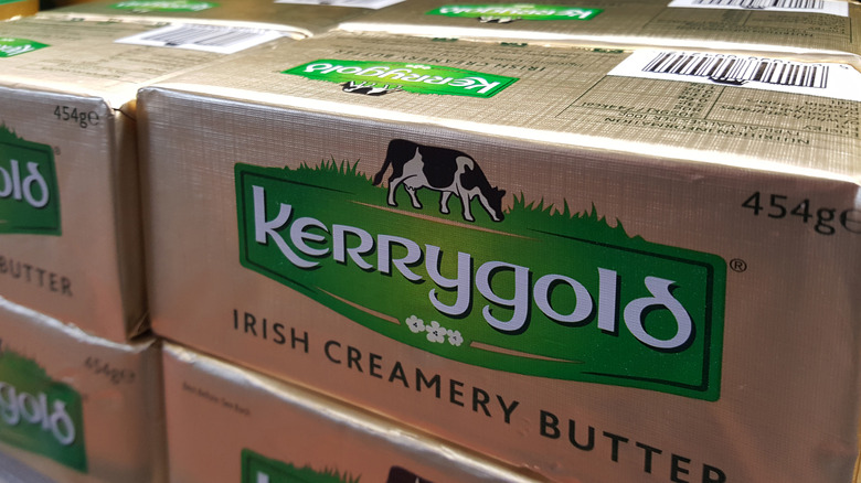 Kerrygold butter packs on shelf