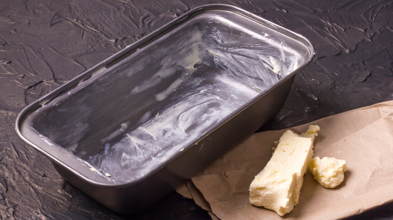 buttered baking dish