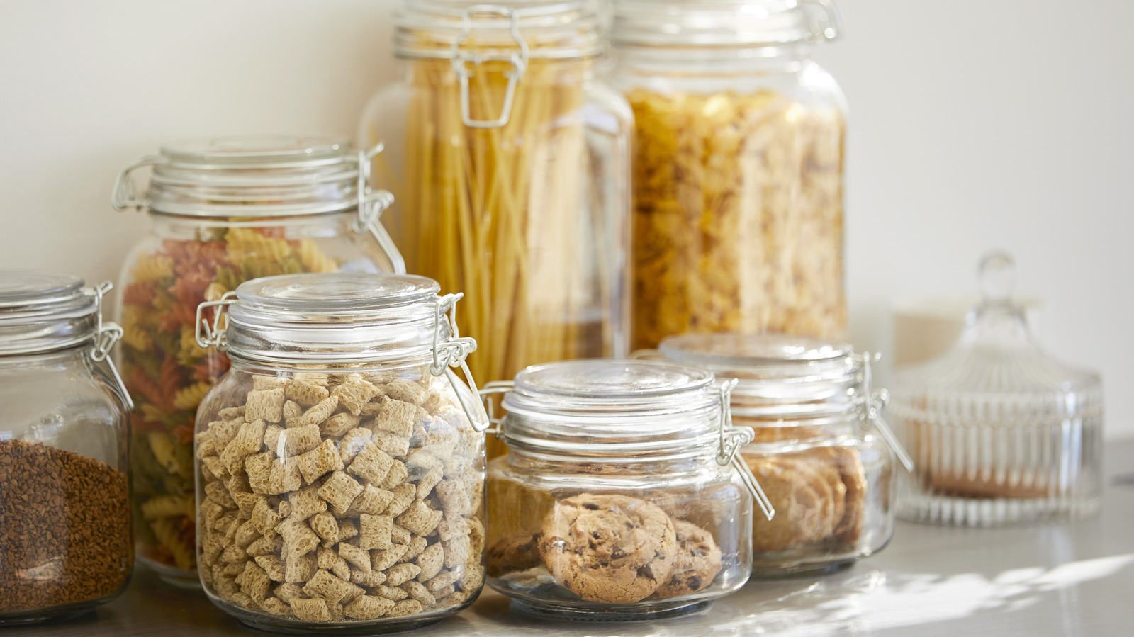 Clear Glass Pantry Containers