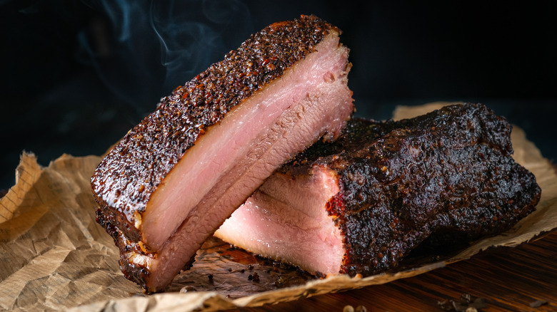 brisket on butcher paper