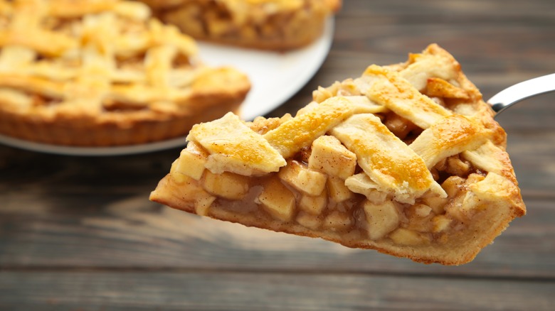 Perfect slice of apple pie