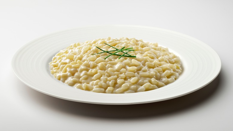 plate of risotto