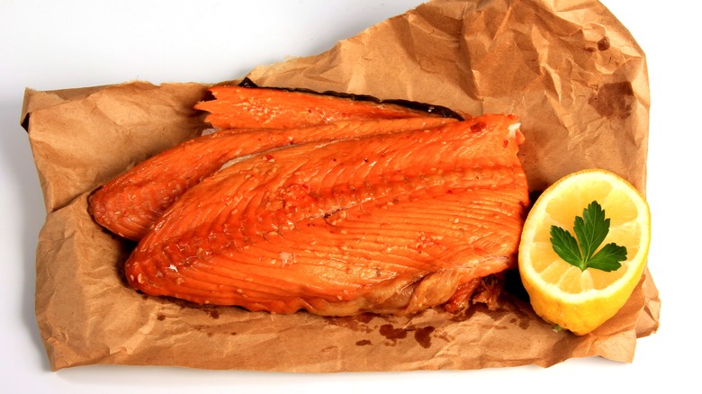 Cold smoked salmon