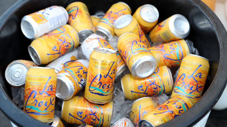 cans of tangerine LaCroix